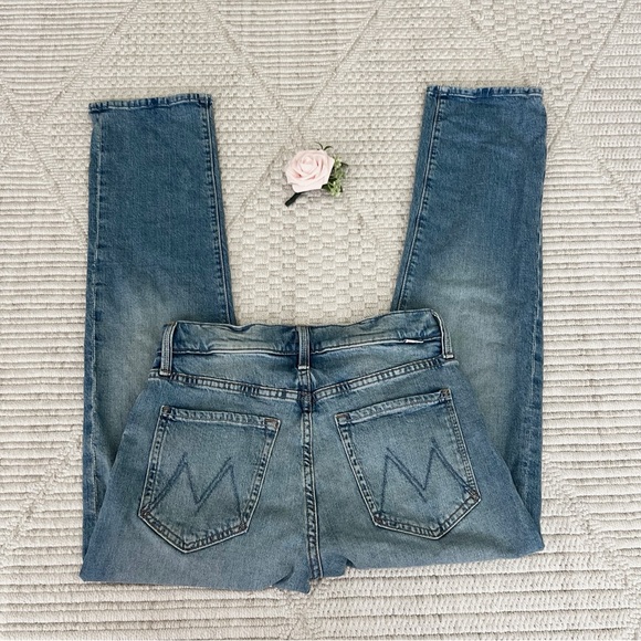 MOTHER The Mid Rise Hiker Hover Classic Blue Women's Jeans - Picture 6 of 11